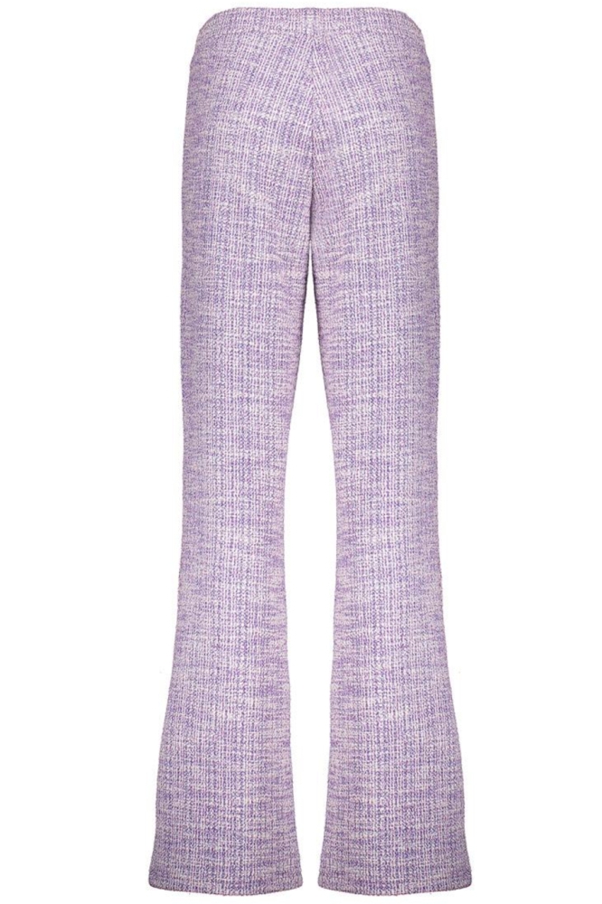 TWEED MELANGE BROEK 51224 20 Off-White/Lilac